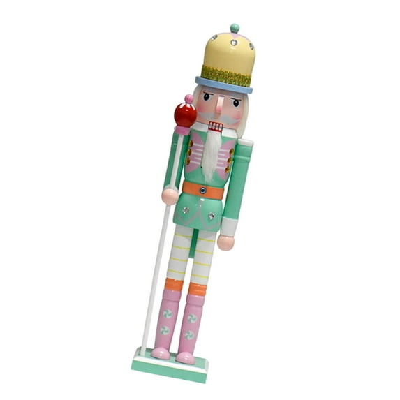 Nutcracker Figures Wooden Ornament Collectible Centerpiece Tall Wood Christmas Decoration for Living Room Shelves