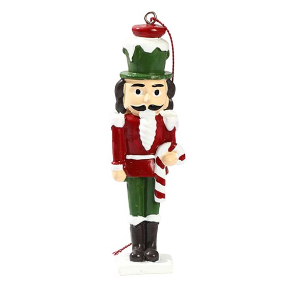 Nutcracker Figurine Decoration 4.13 Inch Tall for Festive Holiday Tree Hanging and Party Gifts