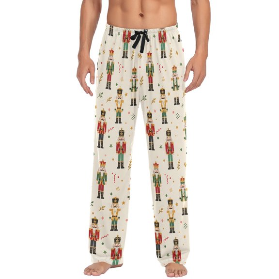 Nutcracker Flat Men's Pajama Pants Lightweight Pjs Bottoms Sleepwear Bottom Pants with Pocket Drawstring