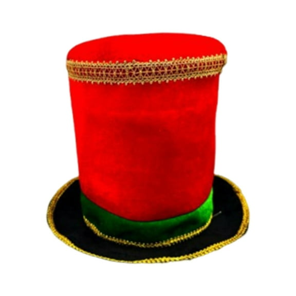 Nutcracker Hat Majorette Top Hat Drummer Cloth Material Adult Party Christmas Holiday Costume Accessory