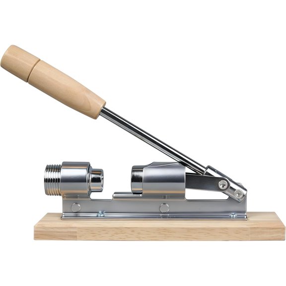 Nutcracker Heavy Duty Nut Cracker Tool for Pecans Walnuts Chestnuts - Manual Nut Crackers for Nuts with Wooden Base, Nutcracker for Nuts Kitchen Tool by