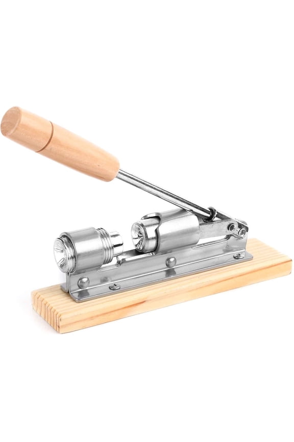 Nutcracker Heavy Duty Nut cracker Pecan Cracker Walnut Cracker Plier Opener Tool Desktop Wood Base & Handle (Updated)
