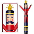 thumbnail image 1 of Nutcracker Inflatable Tube Man Wacky Wavy Dancing Guy for Outdoor Decoration Advertising Business Promotion - Christmas Theme (Blower Not Included) Red, 1 of 7