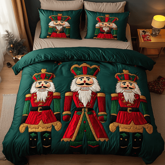 Nutcracker Magic Nights Quilted Bedding Set , 3-Piece Bedding Set