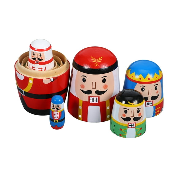 Homoyoyo Handmade Nutcracker Figures Traditional Russian Design Decorative 1 Set