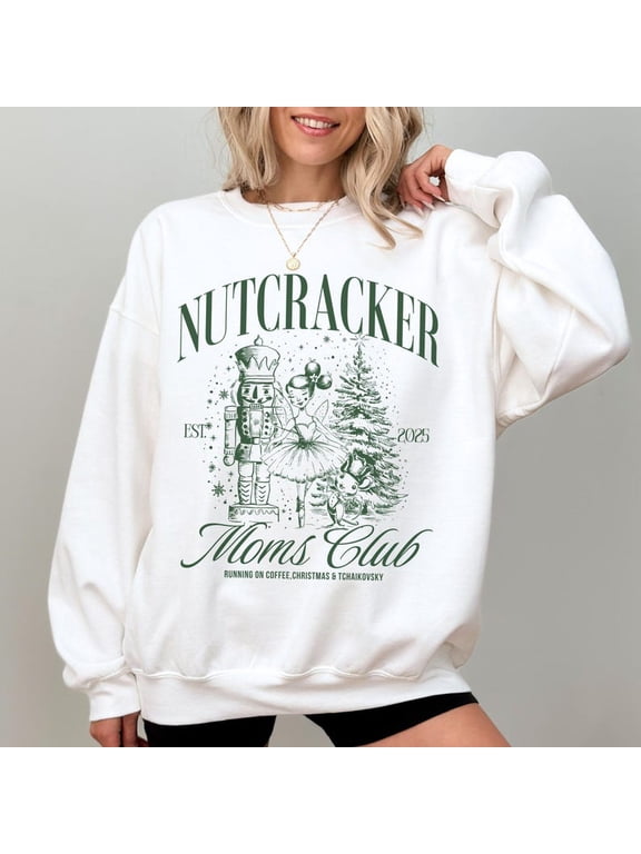 Nutcracker Moms Club Sweatshirt, Dance Mom Christmas Sweater, Nutcracker Ballet Gift