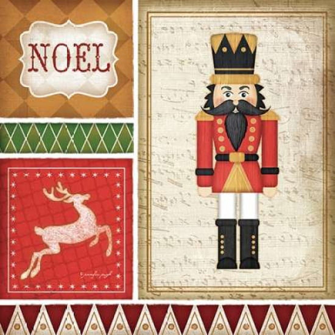 Nutcracker Noel Canvas Art - Jennifer Pugh (24 x 24)