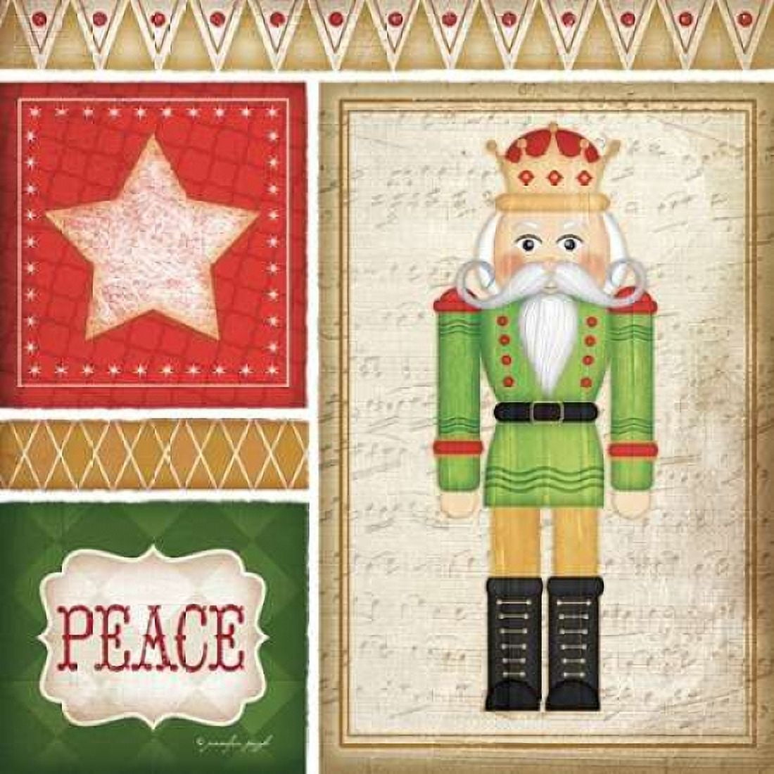 Nutcracker Peace Canvas Art - Jennifer Pugh (24 x 24)