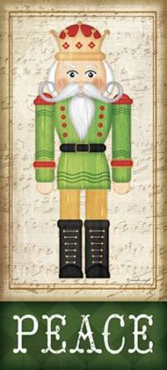 Nutcracker Peace Canvas Art - Jennifer Pugh (24 x 48)