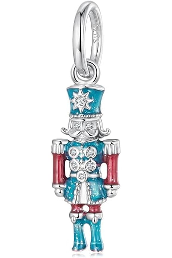 Nutcracker Pendant Charm 925 Sterling Silver Charm Fits For Bracelet