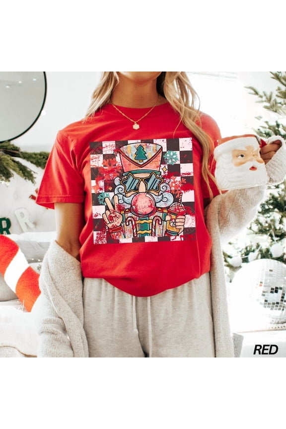 Nutcracker Shirt, Preppy Nutcracker TShirt, Girly Christmas Shirt, Womens Holiday Apparel, Pink Christmas, Womens Christmas All Size S-5Xl