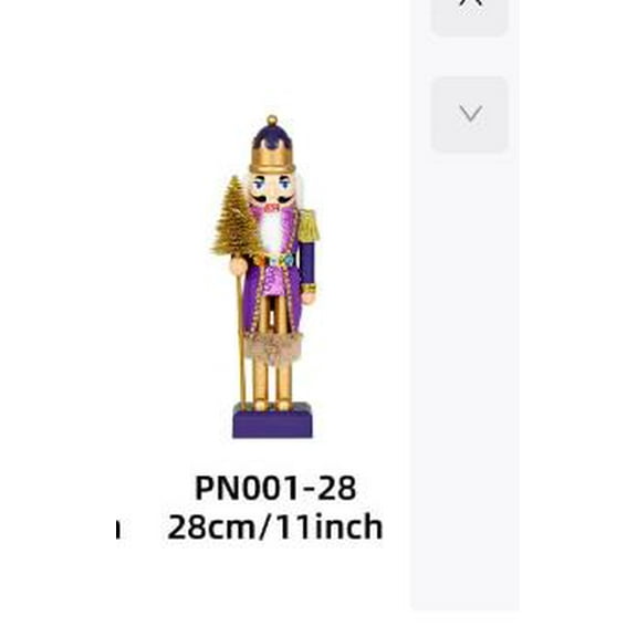 Plastic Nutcracker Soldier Decoration with Christmas Tree - Traditional Holiday Puppet Figure for Seasonal Party Table Display