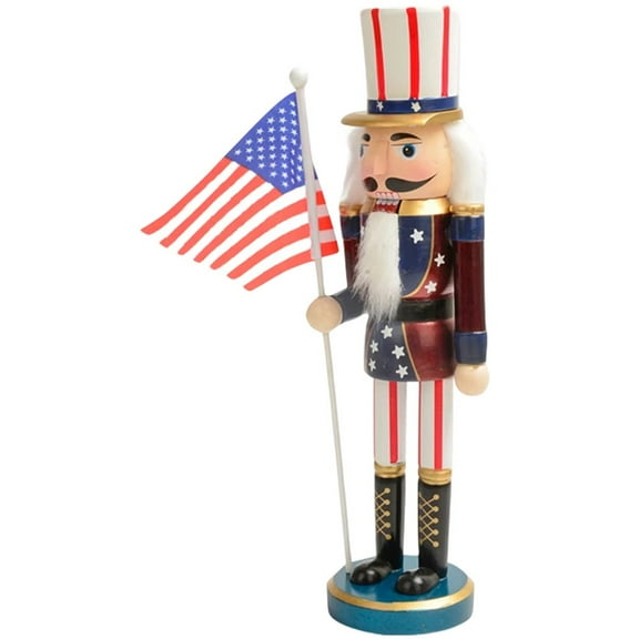 Nutcracker Soldier Puppet Decor Wood Decoration Decorate Craft Figure Nutcrackers Man