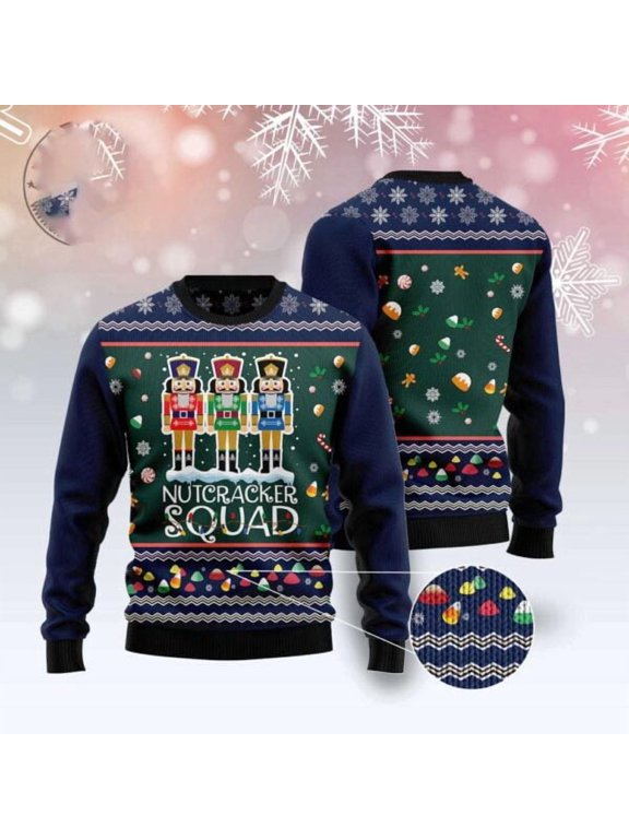 Nutcracker Squad 3D Christmas Sweater, Christmas Sweater, 3D Sweater, Funny Xmas Sweaters
