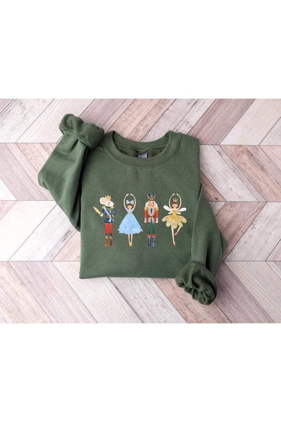 Nutcracker Sweatshirt, Christmas Sweater, Nutcracker Ballet Shirt, Sugar Plum Fairy Shirt, Xmas Sweatshirt, Christmas Gift All Size S-5Xl