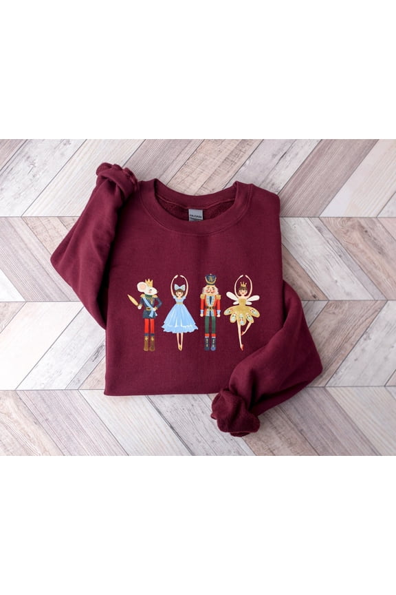 Nutcracker Sweatshirt, Christmas Sweatshirt, Sugar Plum Fairy Shirt, Christmas Sweater, Christmas Shirt, Xmas Shirt, Christmas Gift