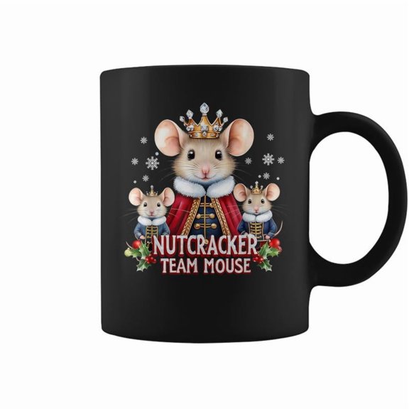 Nutcracker Team Mouse Cute Christmas Coffee Mugs