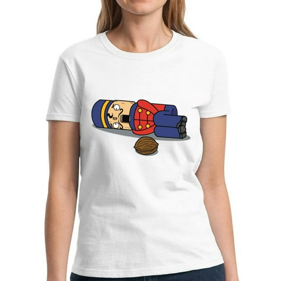 Nutcracker Christmas Women Shirt Xmas Tshirts for Her - S M L XL 2XL 3XL Xmas Graphic Tee - Christmas Shirt Ladies Holiday Xmas Top Gifts