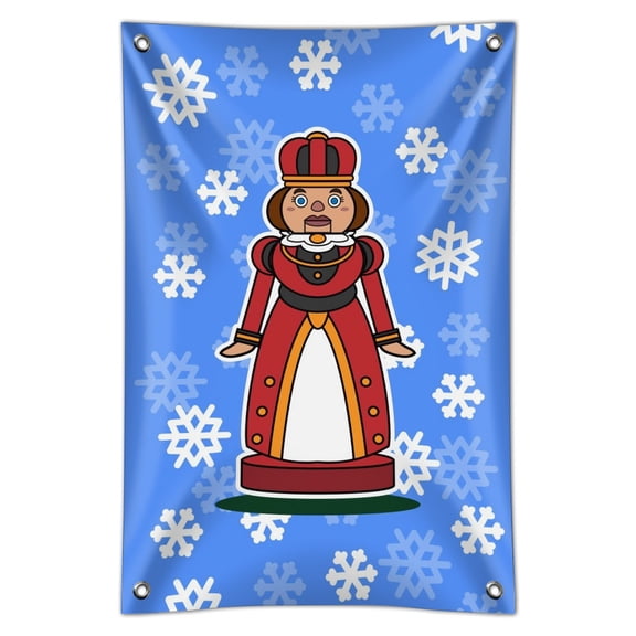 Nutcracker Woman with Snowflakes Home Business Office Sign