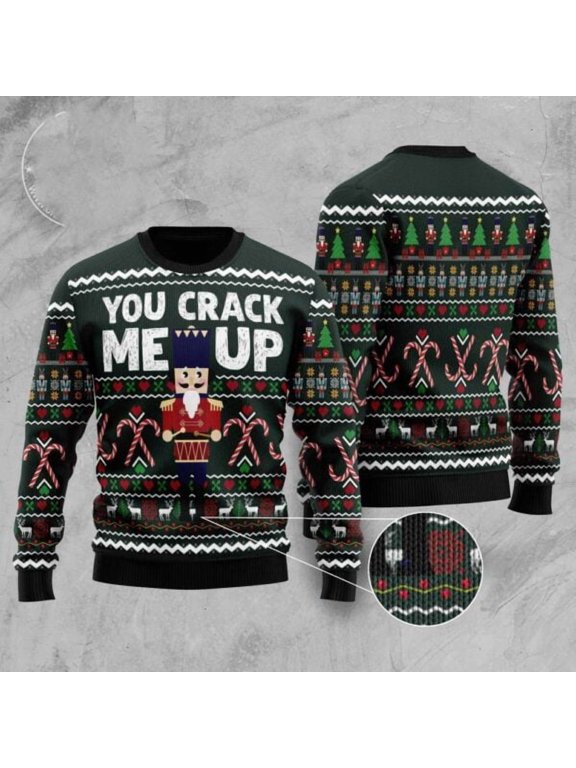 Nutcracker You Crack Me Up 3D Christmas Sweater, Christmas Sweater, 3D Sweater, Funny Xmas Sweaters