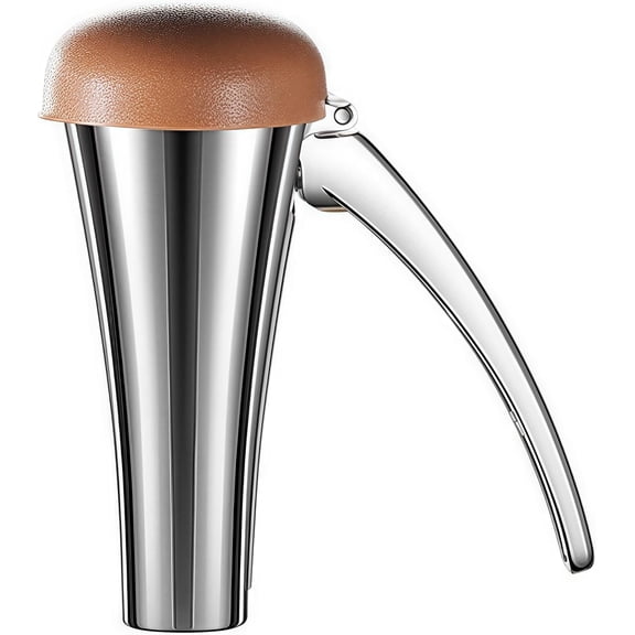 Nutcracker, Zinc Alloy Material, Lid to Prevent Spillage, Fits Various Nut Sizes, Lever Mechanism for Easy Use, Grooved Teeth to Grip Nuts, Ergonomic Curved Handle