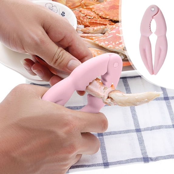 Nutcracker and Crab Sheller Tool, Plastic Walnut Clamp for Cracking Nuts and Seafood Shells, Easy- Dishwasher Kitchen Gadget