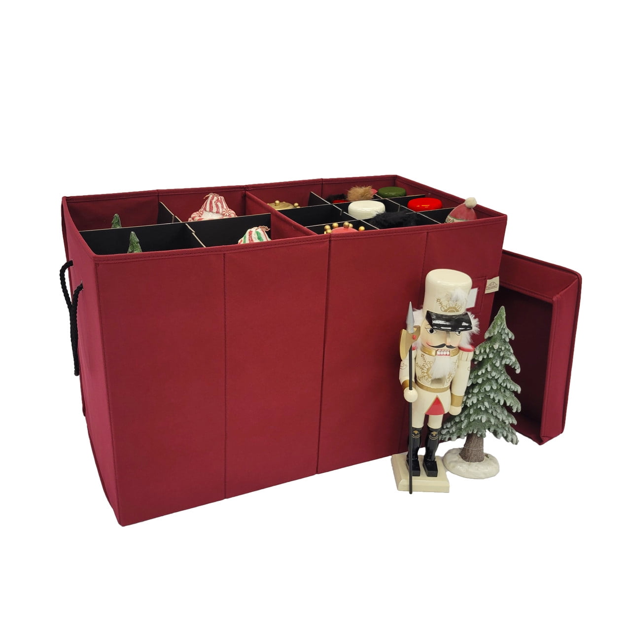 Fun Box Rack Nutcracker and Figurine Storage Box with Adjustable Dividers (SB-40062 ...