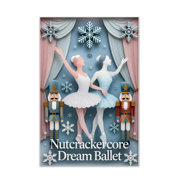 Nutcrackercore Dream Wall Art - Ballet Nursery Decor - 13x19 Poster Print