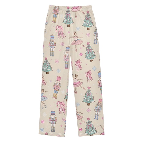 Nutcrackers Christmas Dancers Kids Pajama Pants Boys Pjs Bottoms Sleepwear Lounge Large