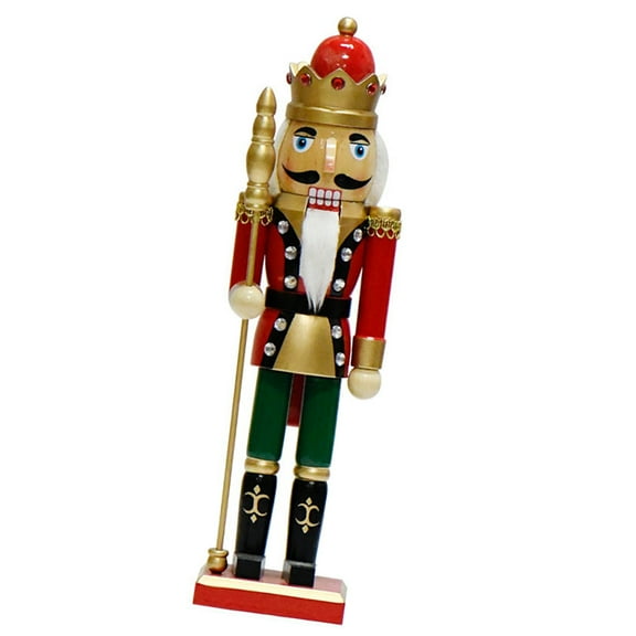 Nutcrackers Soldier, 36cm Traditional Christmas Decoration, Festive Tabletop Figurine