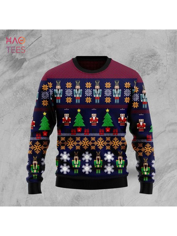 Nutcracket Tree Christmas XMax Christmas Ugly Sweater