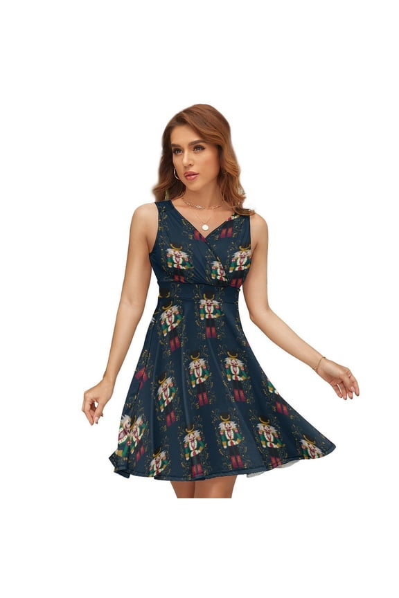 Nutcraker Soldier Dress Fashion Beach Long Dresses Female Party Printed Sundress