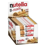 Nutella B-Ready Biscuits, Crispy Filled with Hazelnut Cocoa Spread, 22g (Pack of 36)