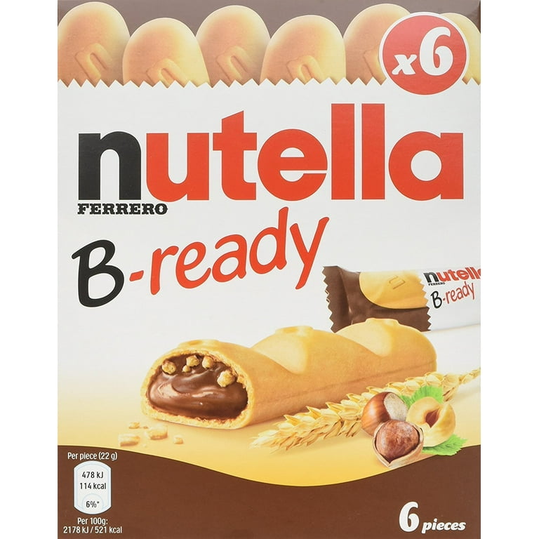 Nutella B-ready 6 bar multipack 132 g (Pack of 2) 
