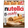 thumbnail image 1 of Nutella B-ready Hazelnut Spread with Cocoa Wafer, Snack Bar Pack, 6 Individually Wrapped Bars-Pack Of 2, 1 of 2