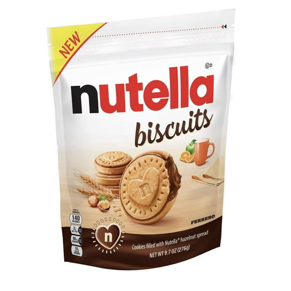 Nutella Biscuits  Hazelnut Spread with Cocoa  Sandwich Cookies (Pack of 10)
