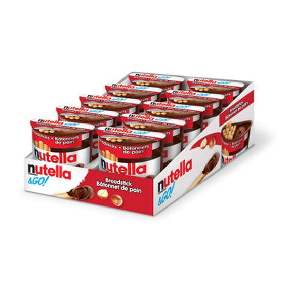 Nutella Chocolate Hazelnut Spread, Perfect Topping for Pancakes, Single Serve Mini Cups, .52 oz, 10 Count