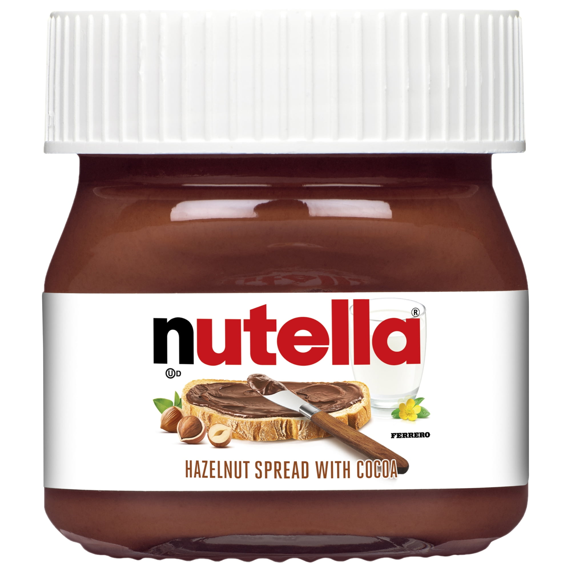 Nutella Hazelnut Spread with Cocoa, 0.8 oz Mini Glass Jar