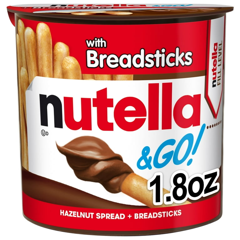 Nutella & Go Chocolate Hazelnut Spread with Breadsticks, 1.8 Oz (Pack of 48)