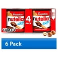 thumbnail image 1 of (6 pack) Nutella & GO! Chocolate Hazelnut Spread with Cocoa + Breadsticks, 4 Snack Packs, 1.8 oz Each, 1 of 17
