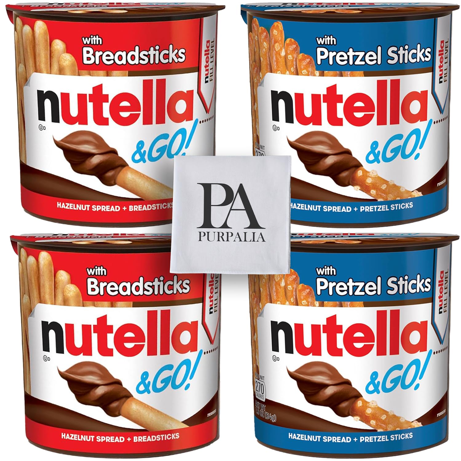Nutella & Go Snack Pack Variety Pack Nutella Breadsticks And Pretzel Sticks Bulk Assorted