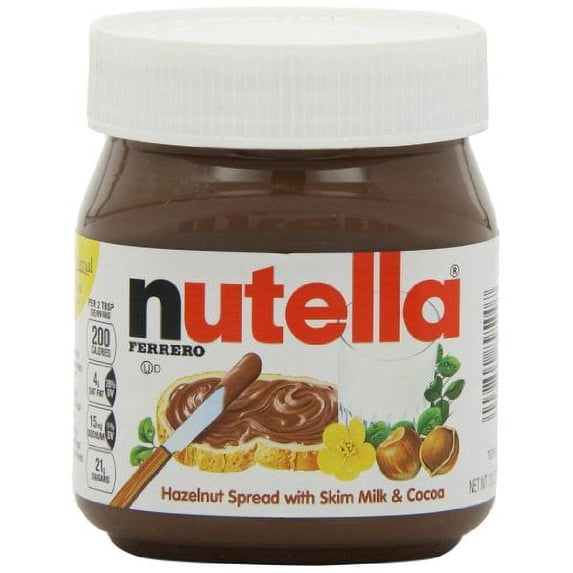 Nutella Hazelnut Spread, 13 Ounce Plastic Jar 2 Pack