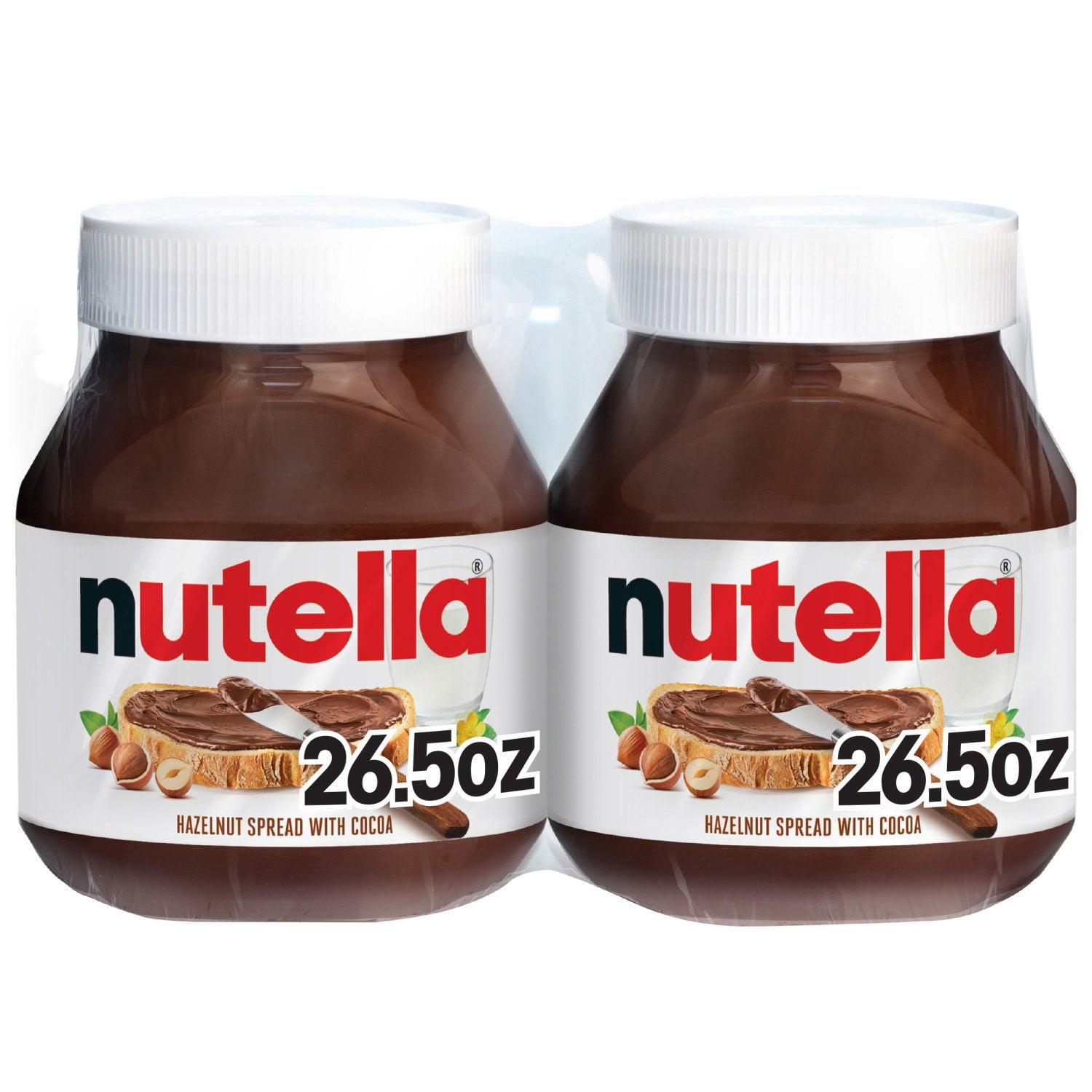 Nutella Hazelnut Spread, 26.5 Oz, 2 Ct