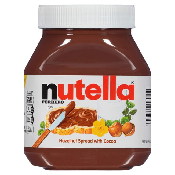 Nutella Hazelnut Spread With HHA1 Cocoa For Breakfast, 26.5 Oz Jar
