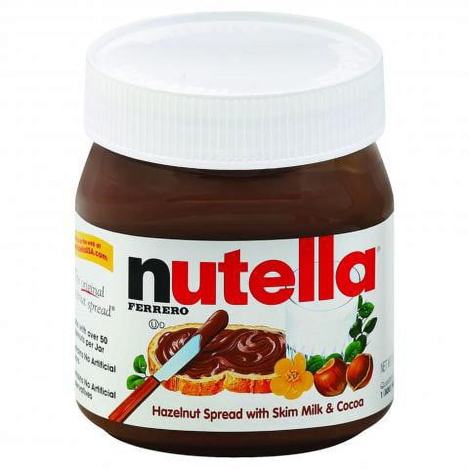 Nutella Hazelnut Spread with Cocoa for Breakfast, 13 oz Jar 