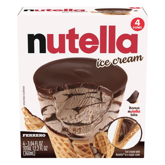 Nutella Ice Cream Cones