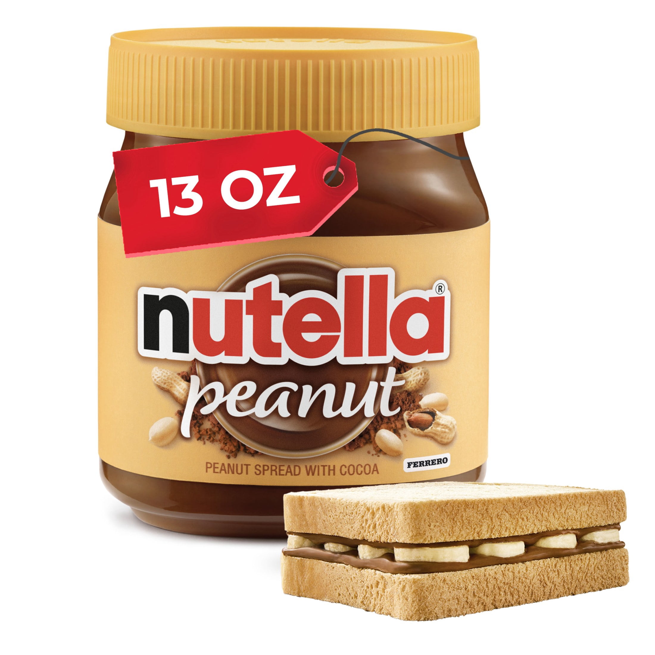 13-oz Nutella Peanut Spread w/ Cocoa + $2 Walmart Cash