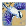 thumbnail image 1 of "Nuthatch in Art Deco" - Canvas, 1 of 25