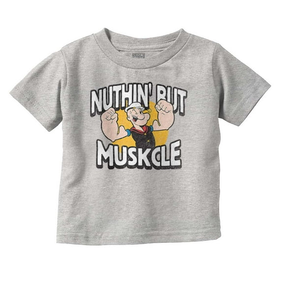Nuthin But Muskcle Popeye Sailor Toddler Boy Girl T Shirt Infant Toddler Brisco Brands 12M