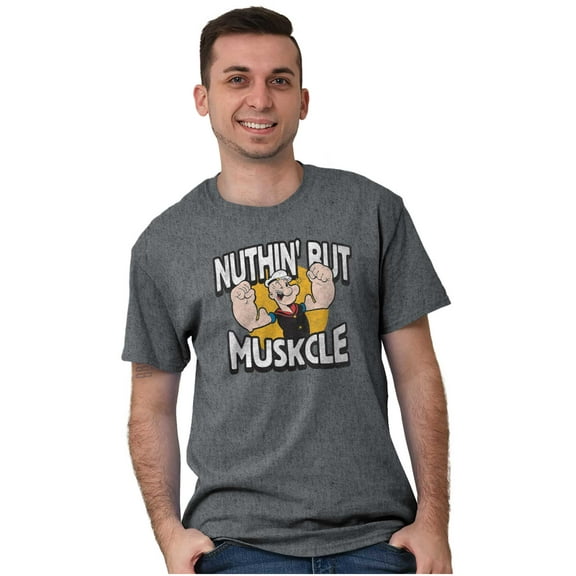 Nuthin But Muskcle Popeye Sailor Unisex Plus Size Graphic Tee Brisco Brands 3X